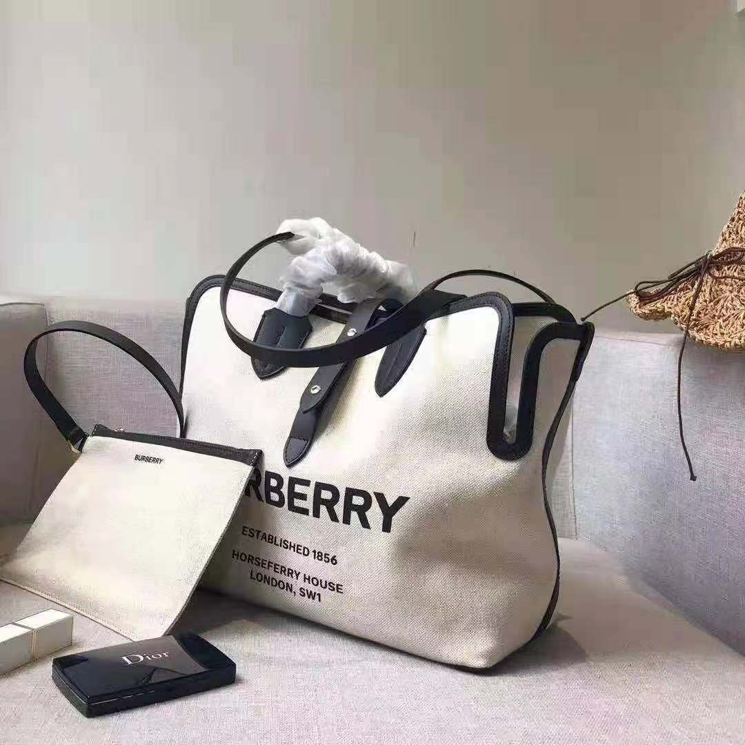 Burberry 버버리 소프트 코튼 캔버스 벨트 백
