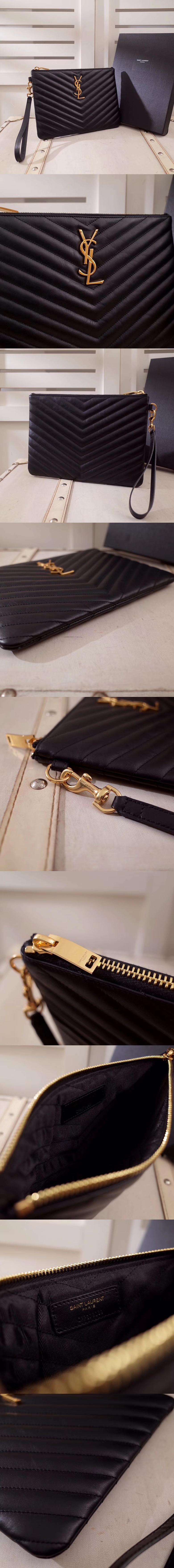 (Yves Saint Laurent) 입생로랑 쉐브론 모노그램 파우치 379039