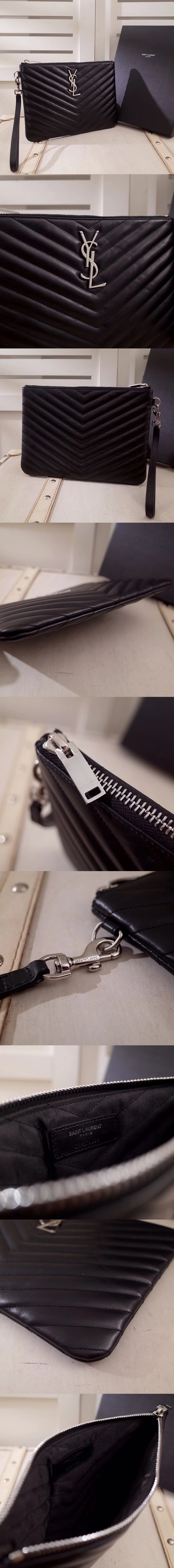 [Yves Saint Laurent]입생로랑 쉐브론 모노그램 파우치 379039-1