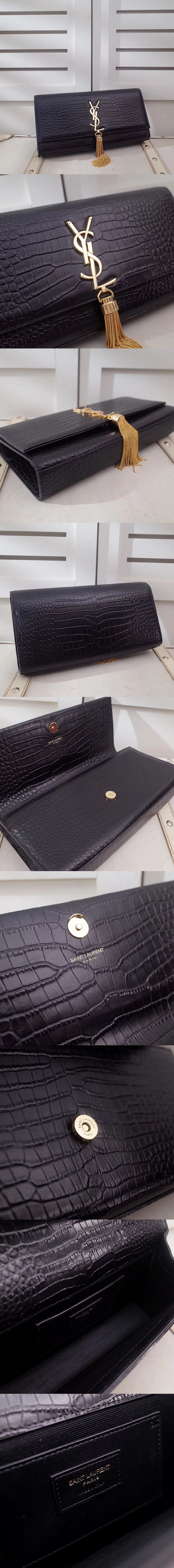 [Yves Saint Laurent]입생로랑 테슬 클러치 326080