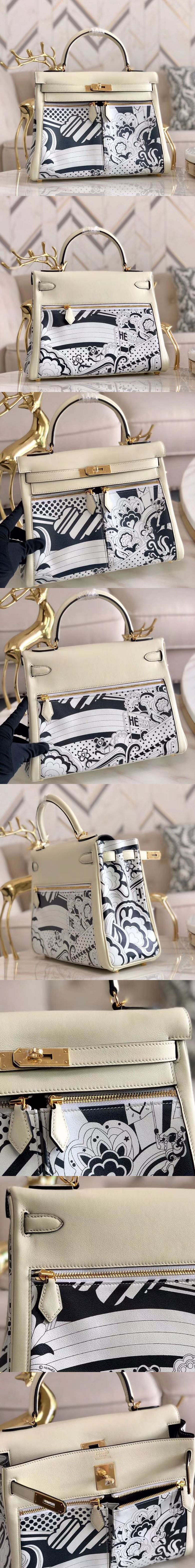 [HERMES][프리미엄]에르메스 켈리 라키스백 32cm-2 스위프트