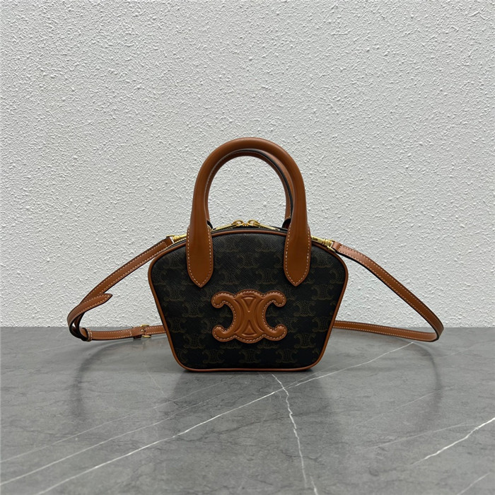 CELINE 셀린느 캔버스 트리오페 미니 볼링백 C110462