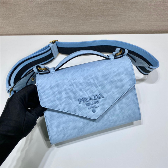 PRADA 프라다 모노크롬 사피아노 숄더백 1BD317