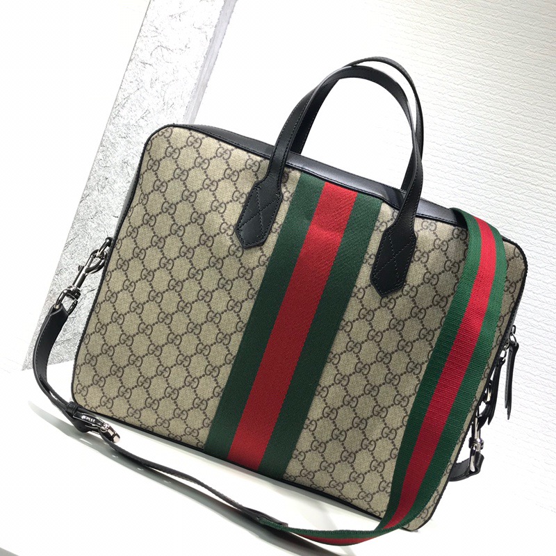 Gucci 2020 남성용 구찌 웹 밴드 수프림 서류가방 브라운,블랙
