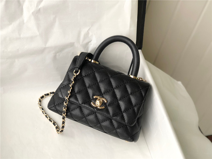  Chanel  샤넬 미니 코코핸들 캐비어 AS2215
