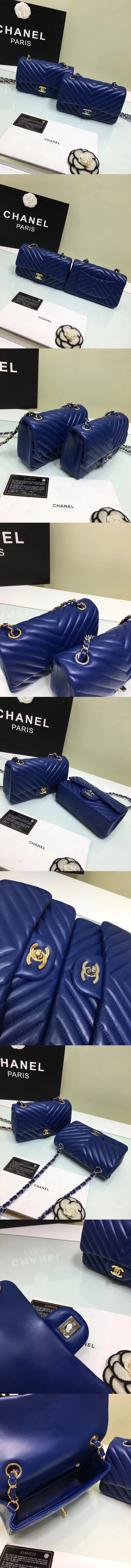 [CHANEL]샤넬 쉐브론 클래식 뉴미니 A1119-1