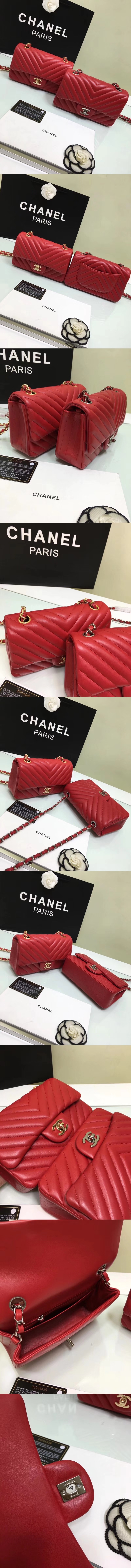 [CHANEL]샤넬 쉐브론 클래식 뉴미니 A1119-3