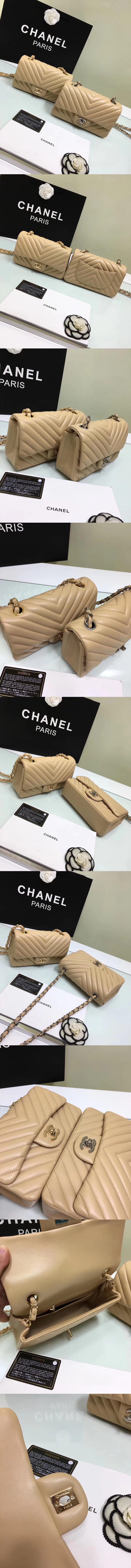 [CHANEL]샤넬 쉐브론 클래식 뉴미니 A1119-4