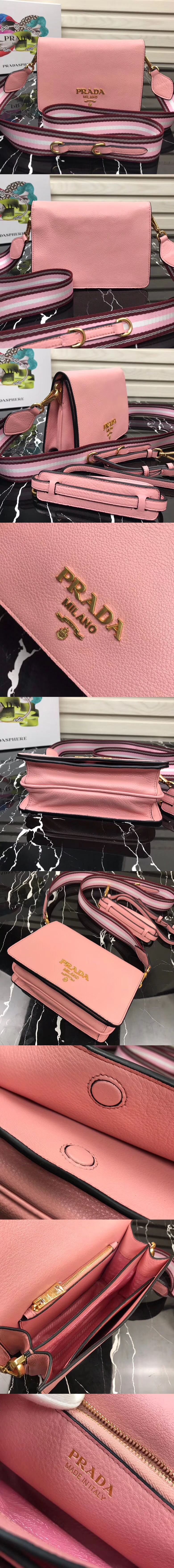 [PRADA]프라다 레더 숄더백 1BD102