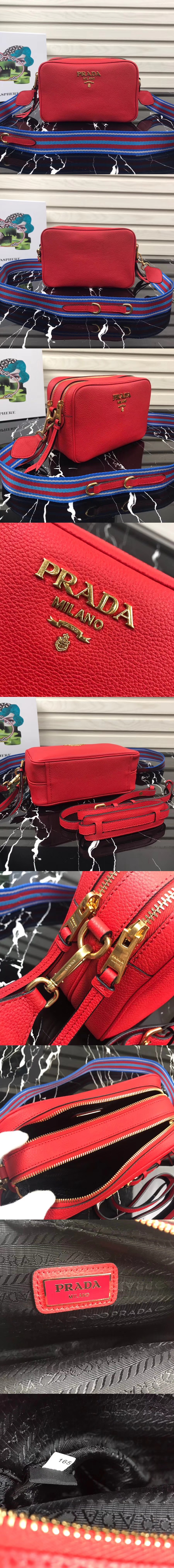 [PRADA]프라다 레더 숄더백 1BH082-1