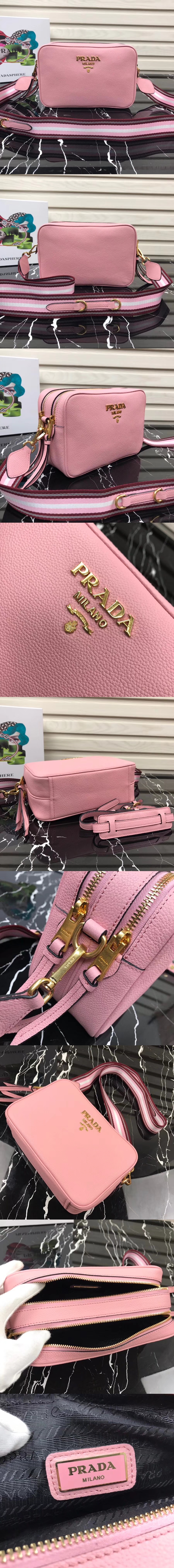 [PRADA]프라다 레더 숄더백 1BH082-4