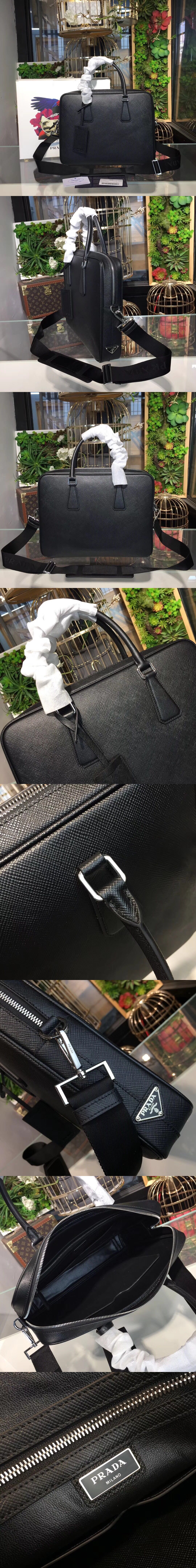 [PRADA]프라다 서류가방 크로스백