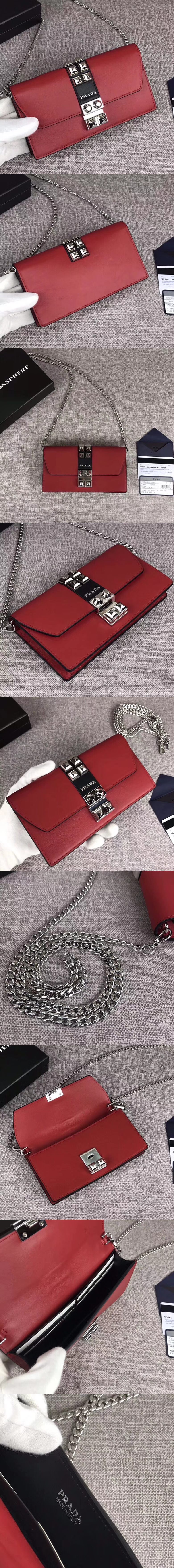 [PRADA]프라다 엘렉트라 스터드 체인백 1ZH061-2