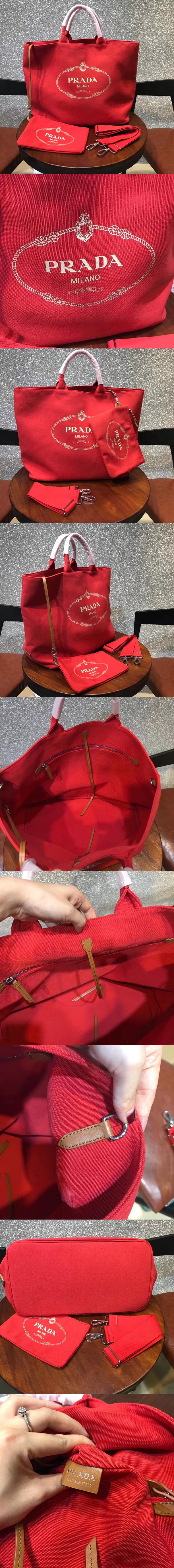 [PRADA]프라다 페브릭 핸드백 1BG161-2