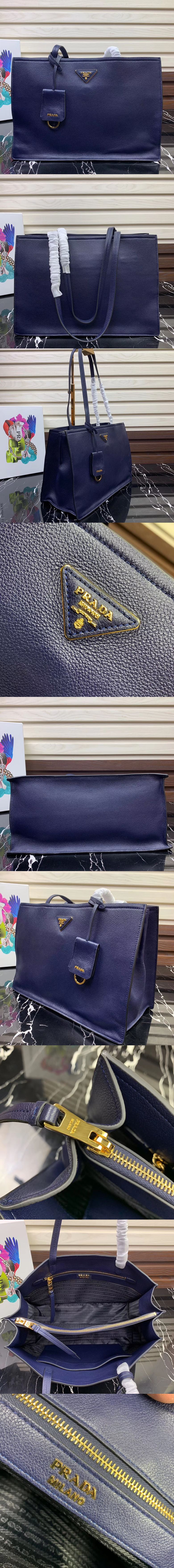 [PRADA]프라다 레더 숄더백 34cm 1BG122-3