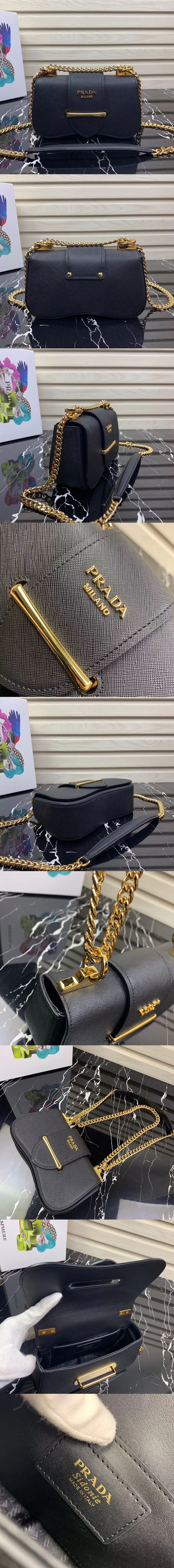 [PRADA]프라다 시도니 레더 숄더백 1BD219-1