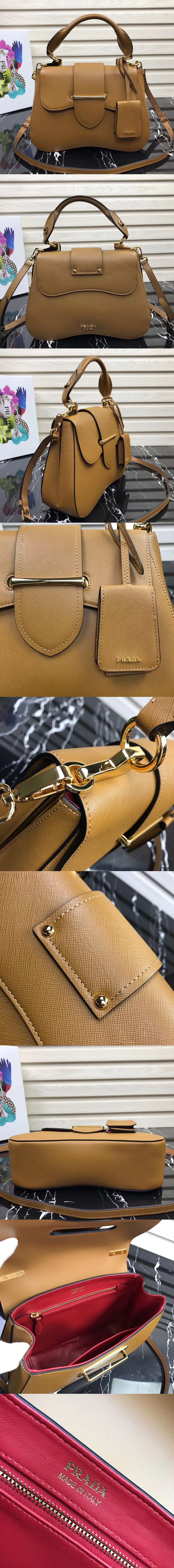 [PRADA]프라다 시도니 미디움 사피아노백 1BN005-1