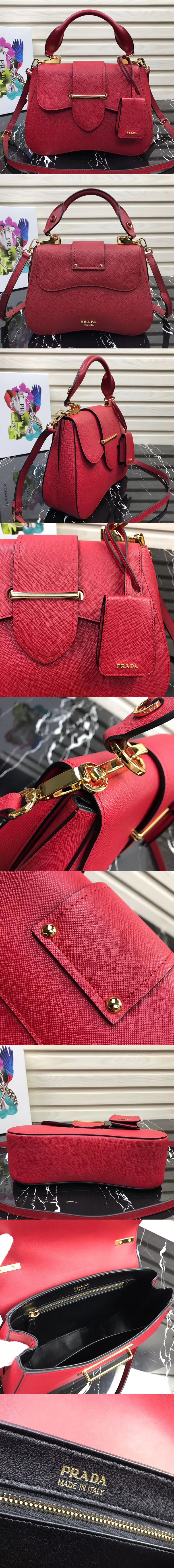 [PRADA]프라다 시도니 미디움 사피아노백 1BN005-2