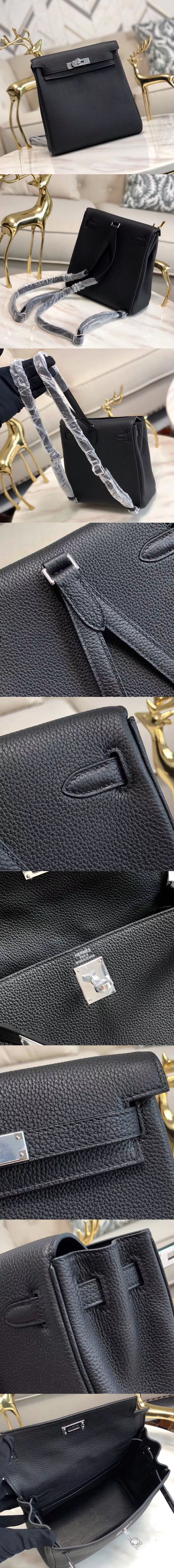 [HERMES][프리미엄]에르메스 켈리아도 백팩 22cm-18 토고 은장