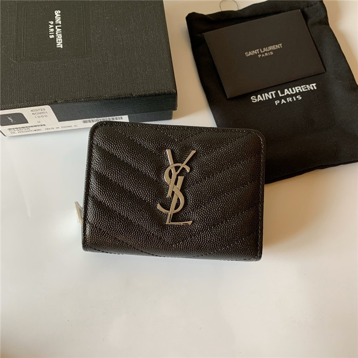  Saint Laurent 생로랑 캐비어 컴팩트 반지갑