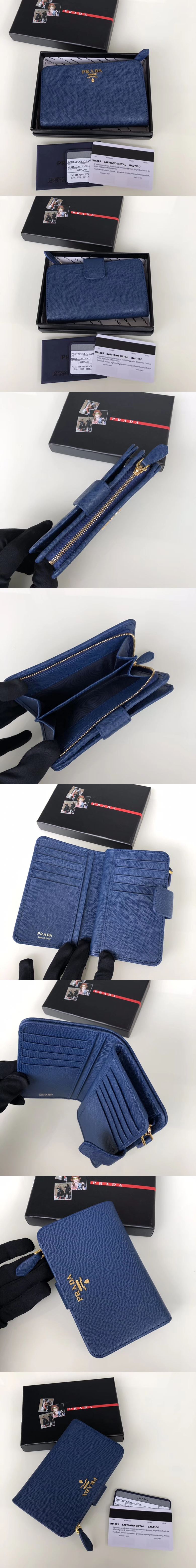 [PRADA]프라다 중지갑 1M1225