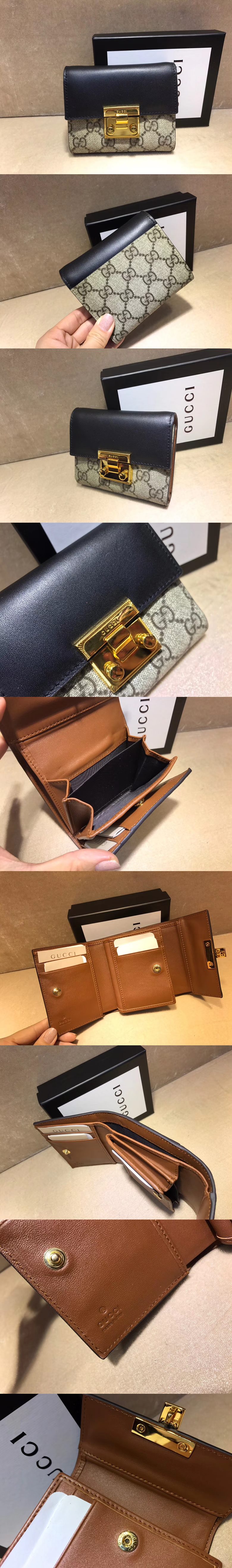 [GUCCI]구찌 시그니처 패드락 반지갑 453155-1