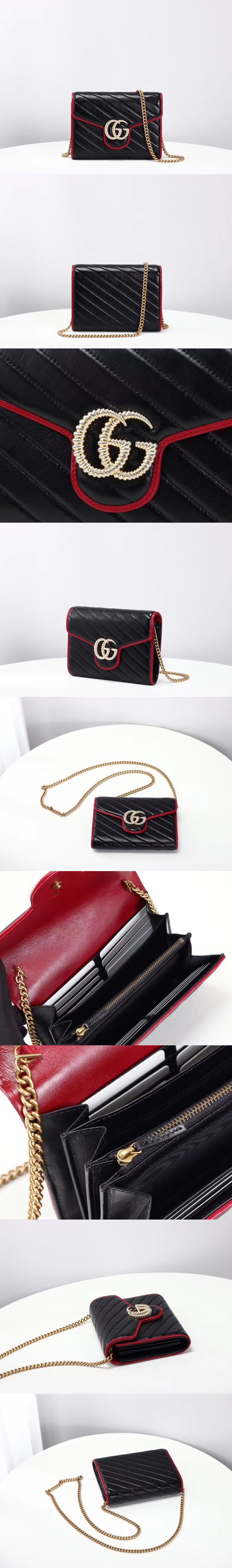 [GUCCI]구찌 마몬트 체인월릿 573807