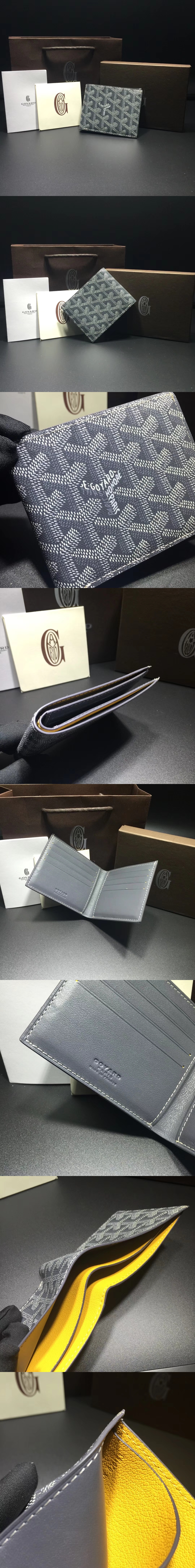 [GOYARD]고야드 빅투와르 반지갑-그레이