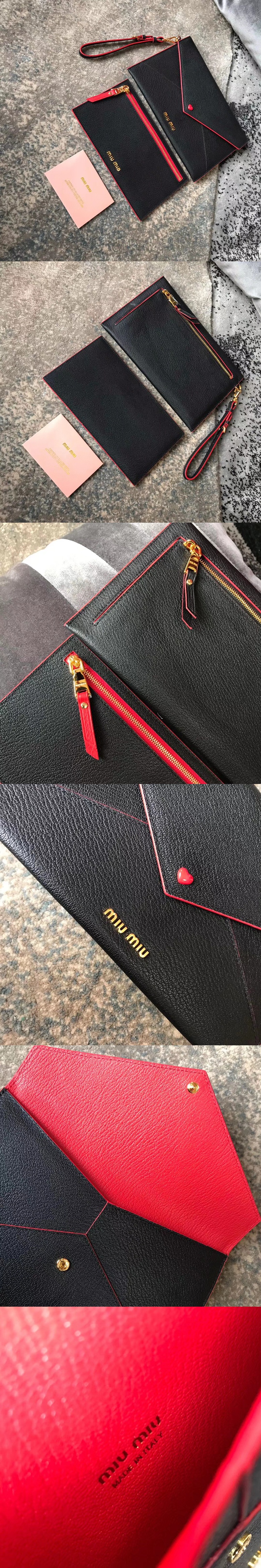  Miumiu 미우미우 마드라스 가죽지갑 3가지 컬러