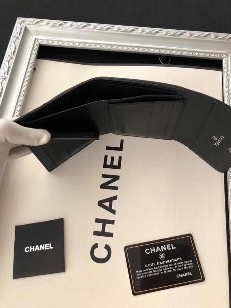 Chanel 2020 여성용 보이 지갑 블랙