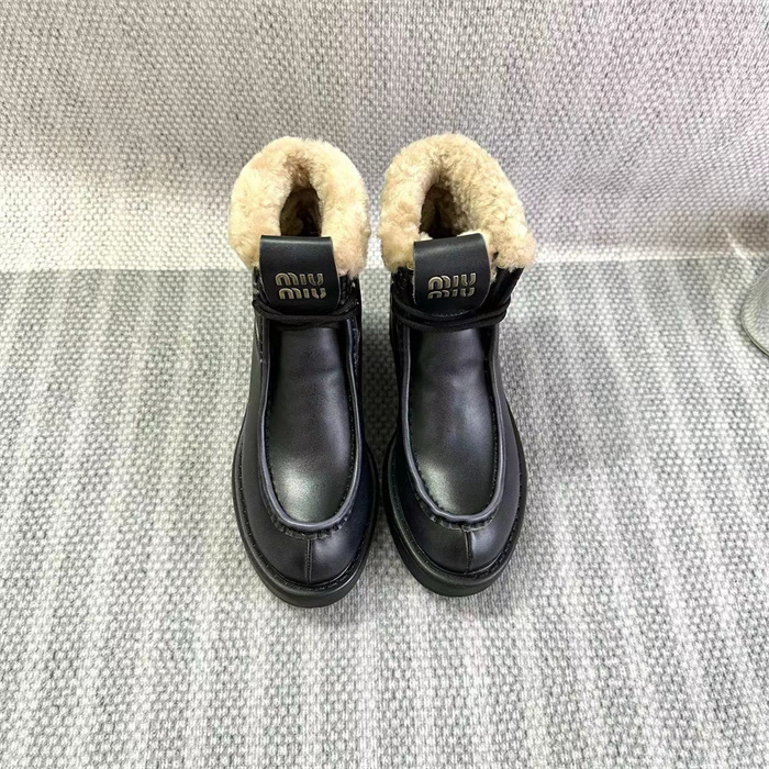 Miumiu  미우미우 여성용 털 스노우 부츠 M24474