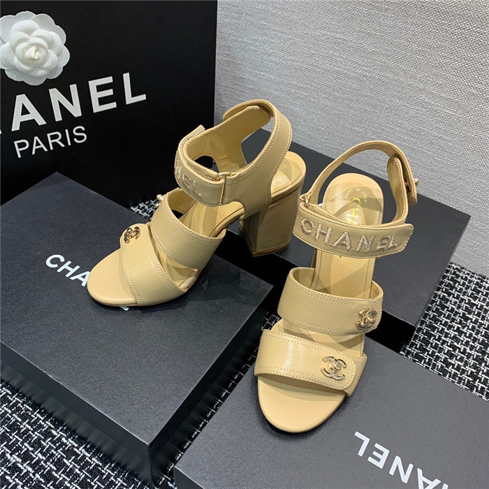 CHANEL 샤넬 여성용 샌들 (굽높이8.5CM) C65100