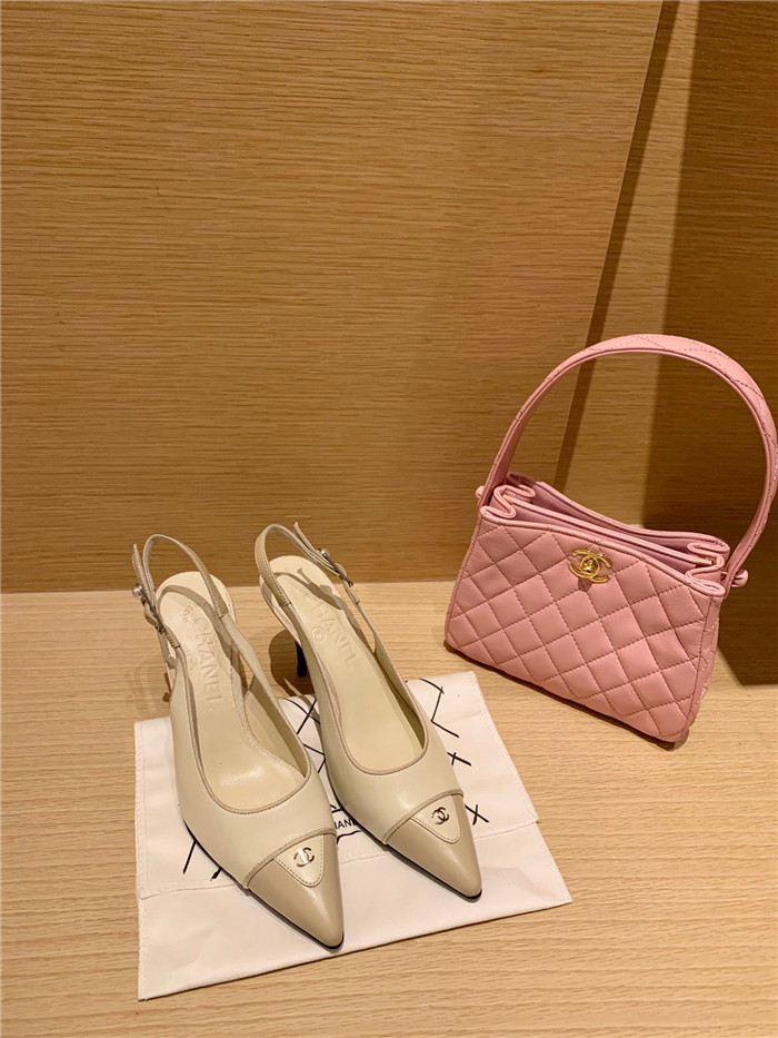 CHANEL  샤넬 샌들 힐 (힐높이7CM) C31010-