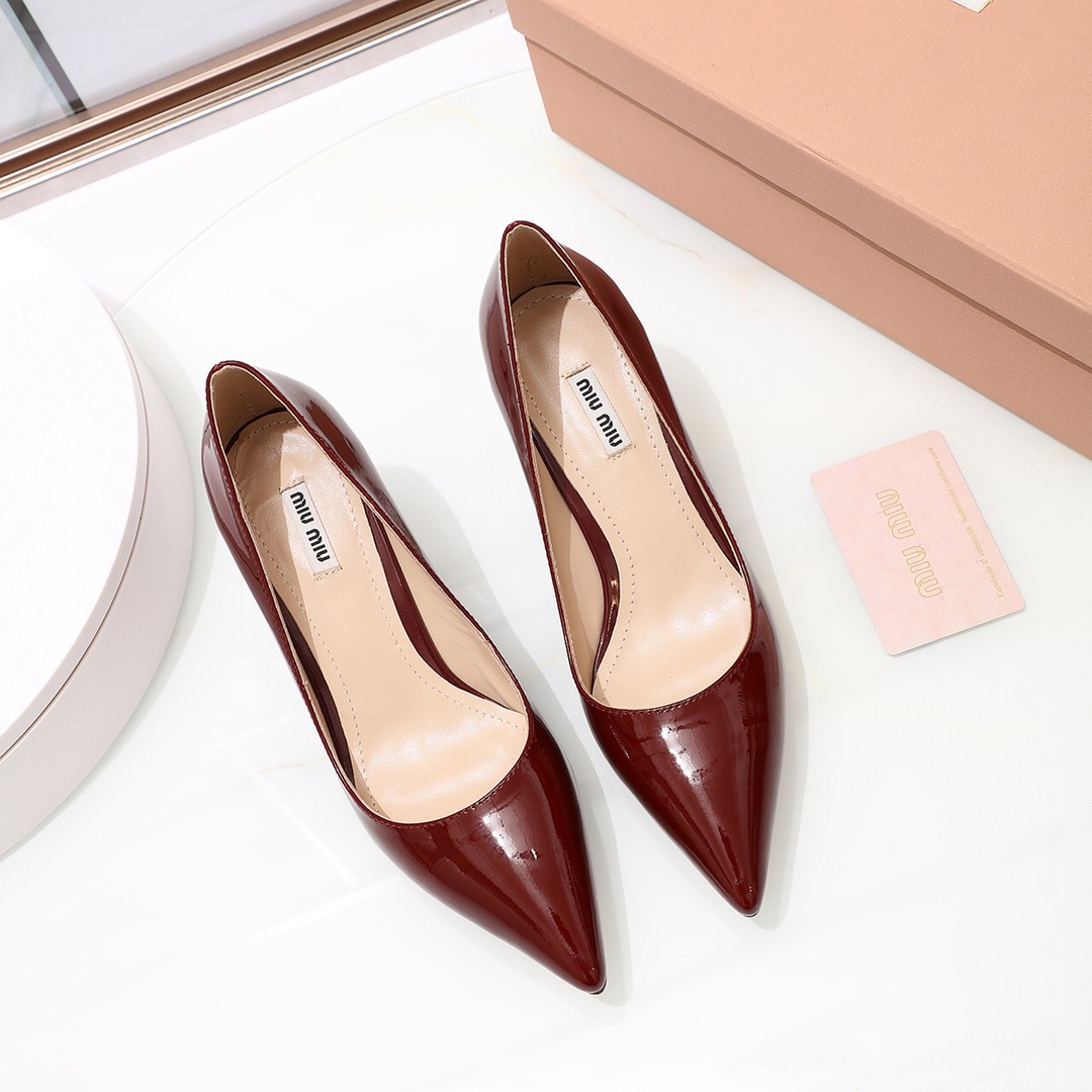 미우미우 구두 굽높이6.5CM봄신상 (220,250사이즈 주문제작)