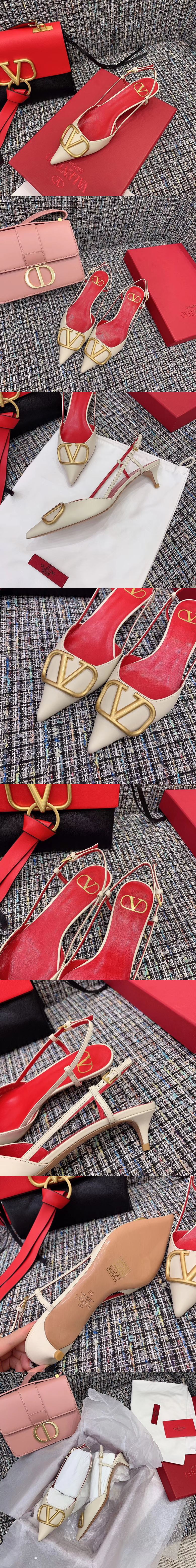 발렌티노 VRING 브이링 슬링백 4cm M2762-1