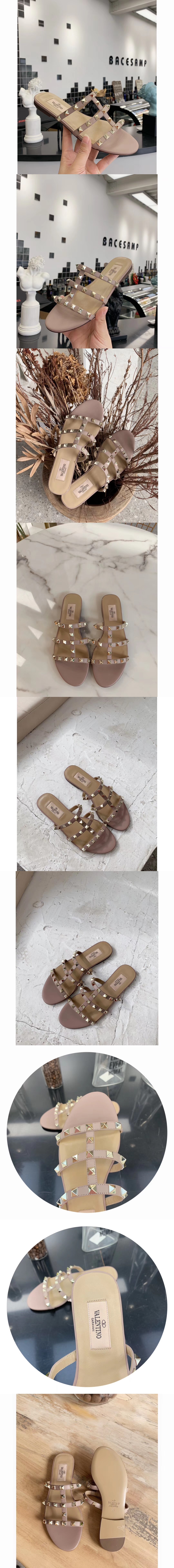 발렌티노 락스터드 샌들힐 N01472-1