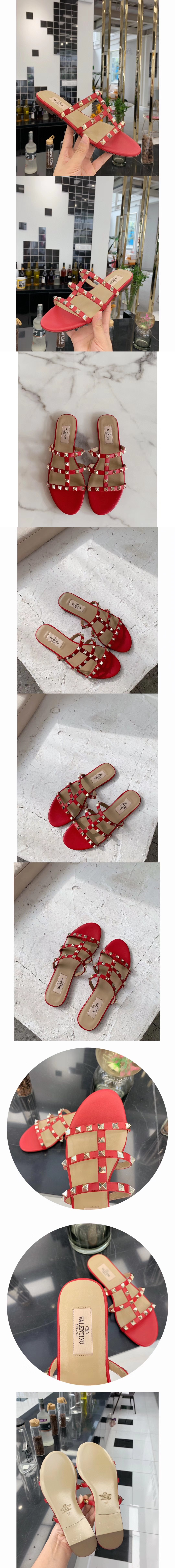 발렌티노 락스터드 샌들힐 N01472-2