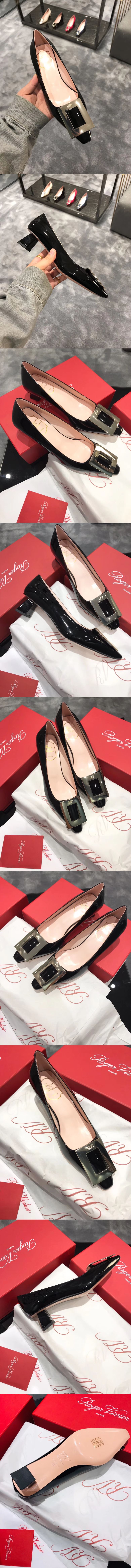 로저비비에 트라페제 펌프스 4.5cm M1636-2