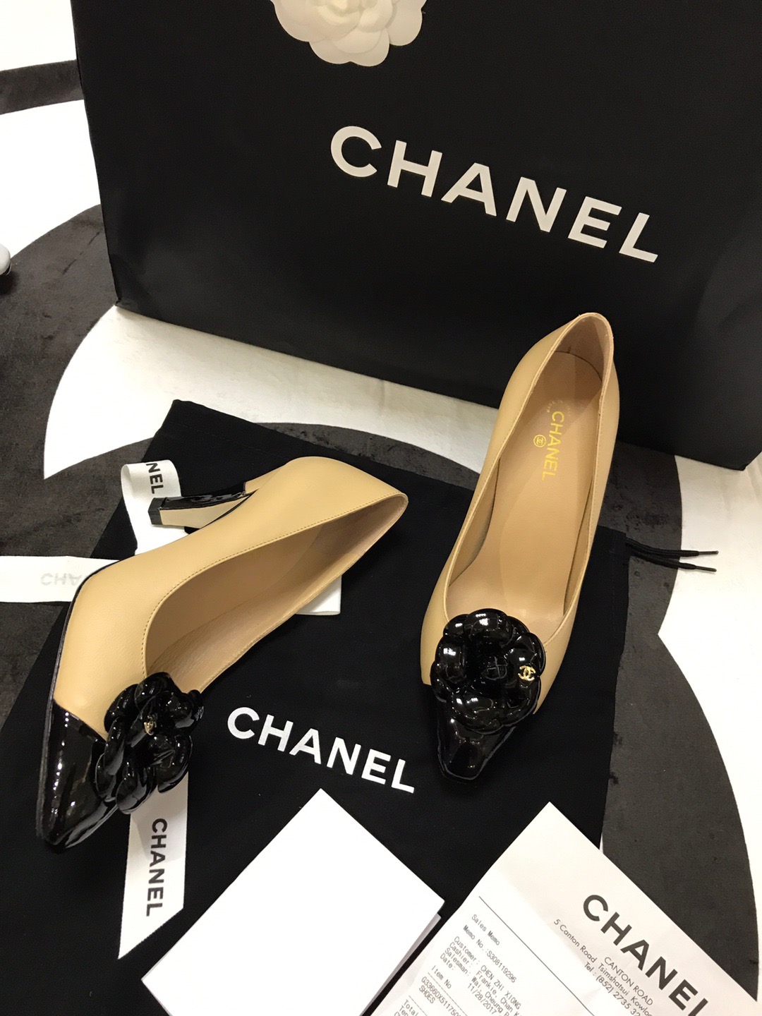 샤넬 구두 봄 신상 굽높이8CM (250사이즈 주문제작)