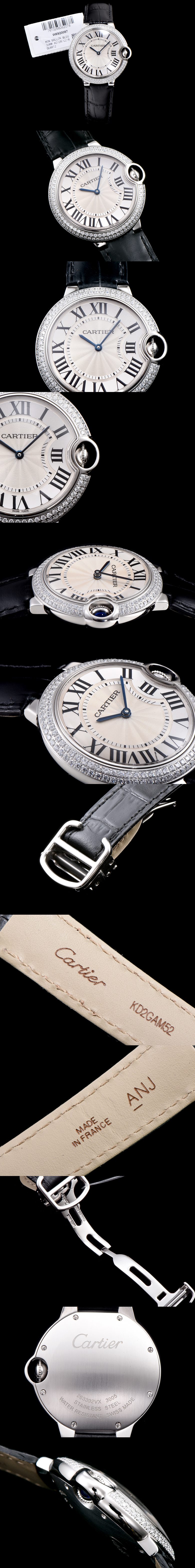 [Cartier]까르띠에 발롱블루 36mm 쿼츠-12 WJBB0011