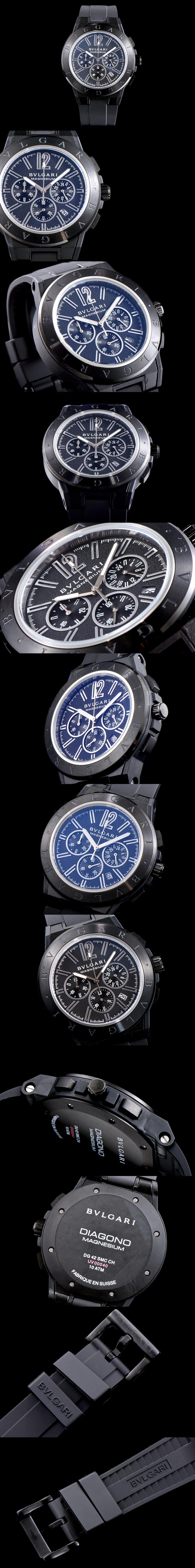 [Bulgari]불가리 디아고노 크로노그라프 쿼츠-5 102428 DG42BSMCVDCH