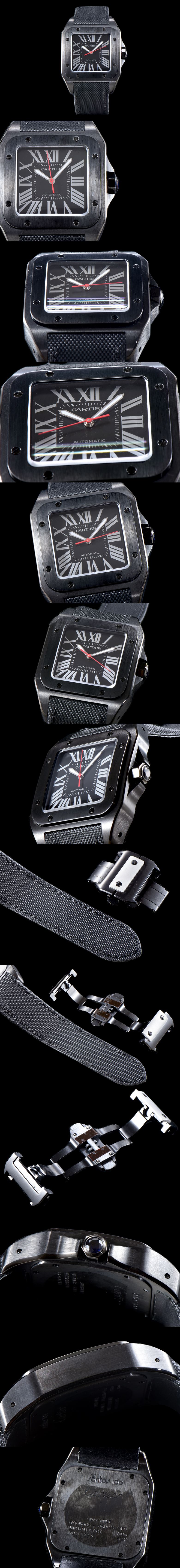 [Cartier]까르띠에 산토스 남성용-7 수정형 WSSA0006