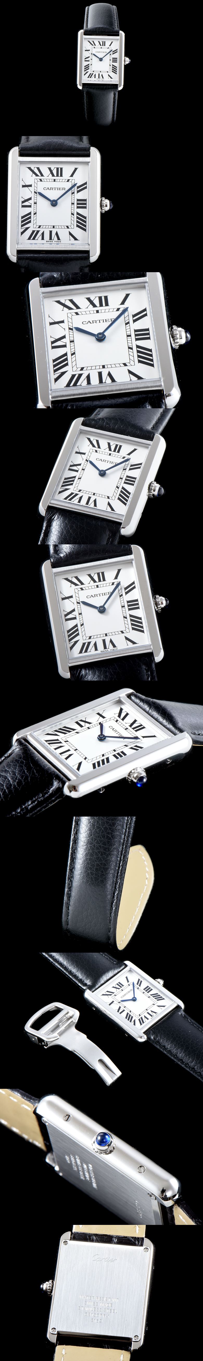 [Cartier]까르띠에 탱크 솔로 남성용-78 쿼츠 WSTA0028