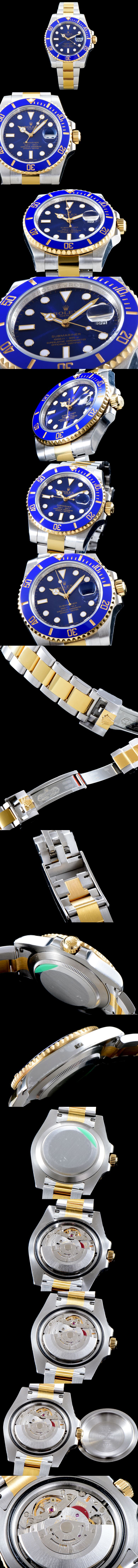 ROLEX 로렉스 서브마리너 칼리버 튜닝 116613LB-97203