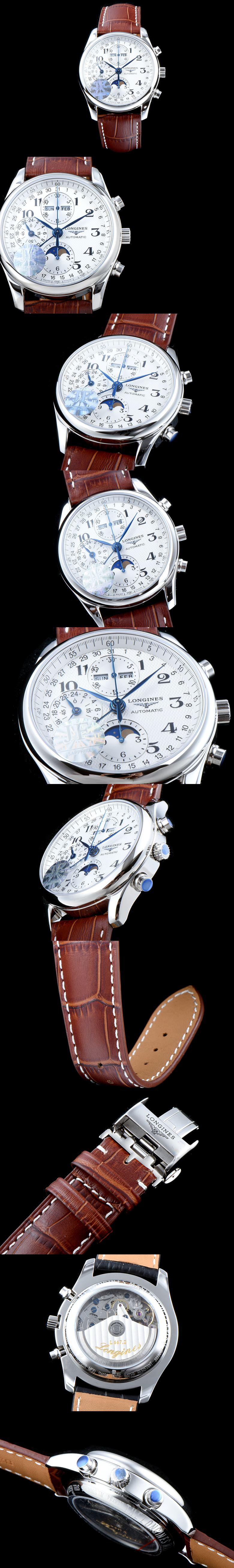 론진 마스터 컬렉션 문페이즈 크로노그라프-2 L2.673.4.78.3