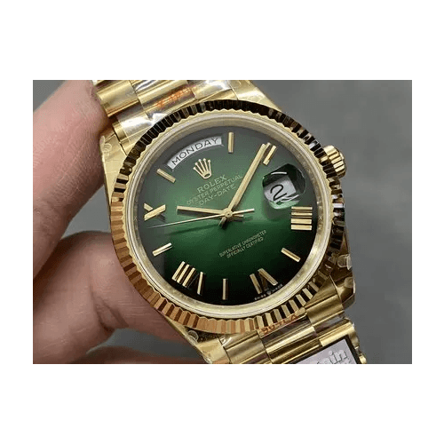 ROLEX 로렉스 데이데이트 옐로우 골드 녹판 40mm m228238