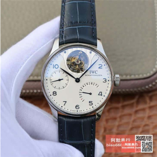 IWC 아이더블유씨 포르투기저 레트로그레이드 뚜르비옹 화이트다이얼