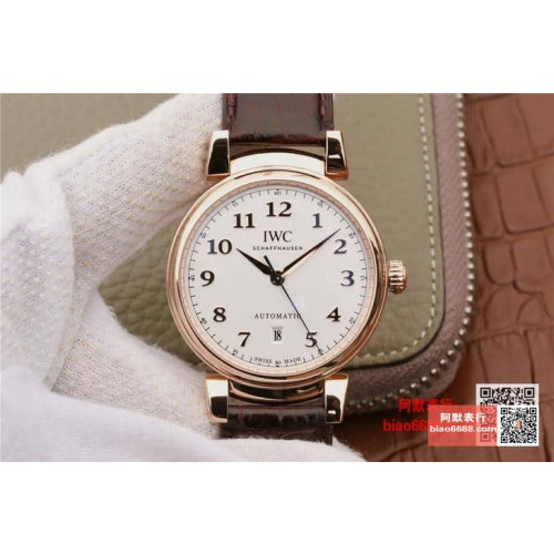 IWC 아이더블유씨 다빈치 오토매틱 로즈골드 화이트다이얼