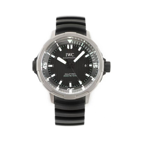 IWC 아이더블유씨  아쿠아타이머 티타늄 블랙/화이트 다이얼