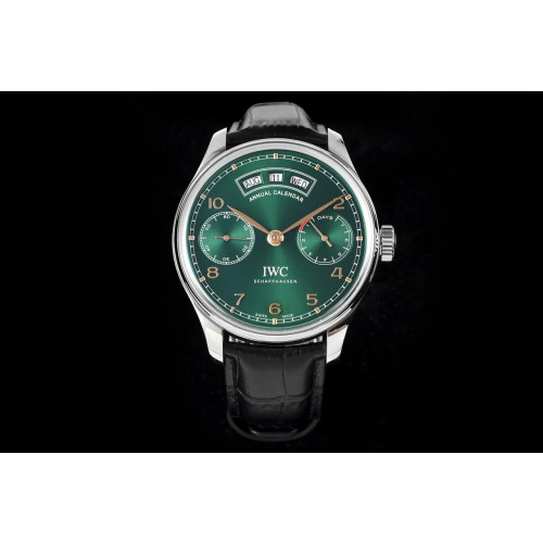 IWC 아이더블유씨  포르투기저 애뉴얼 캘린더 그린다이얼